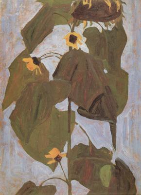 Egon Schiele Sunflower I(mk12) Spain oil painting art